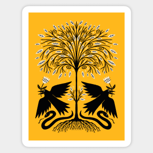 raven wood Sticker